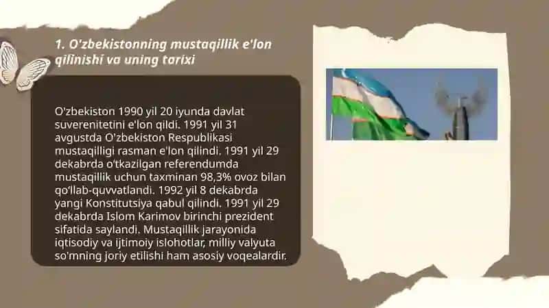 O'zbekistonning O'ziga Xos Istiqlol va Taraqqiyot Yo'li 3