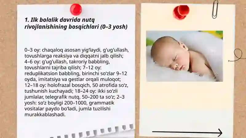 Ilk bolalik davrida nutq rivojlanishi 3
