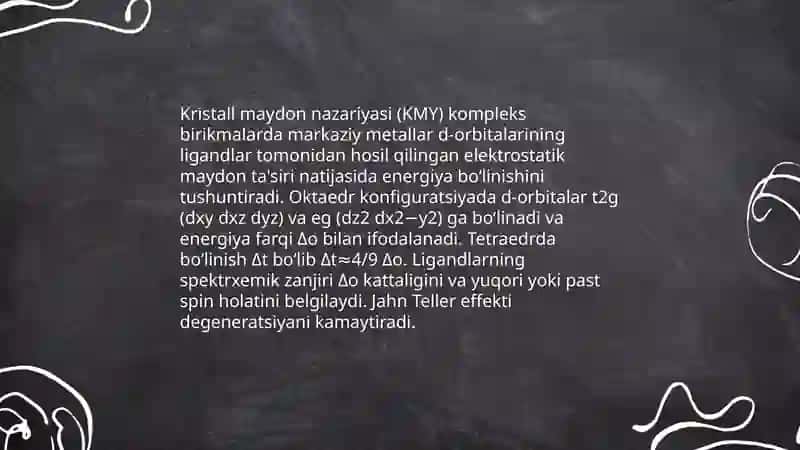 Kompleks birikmalar 3