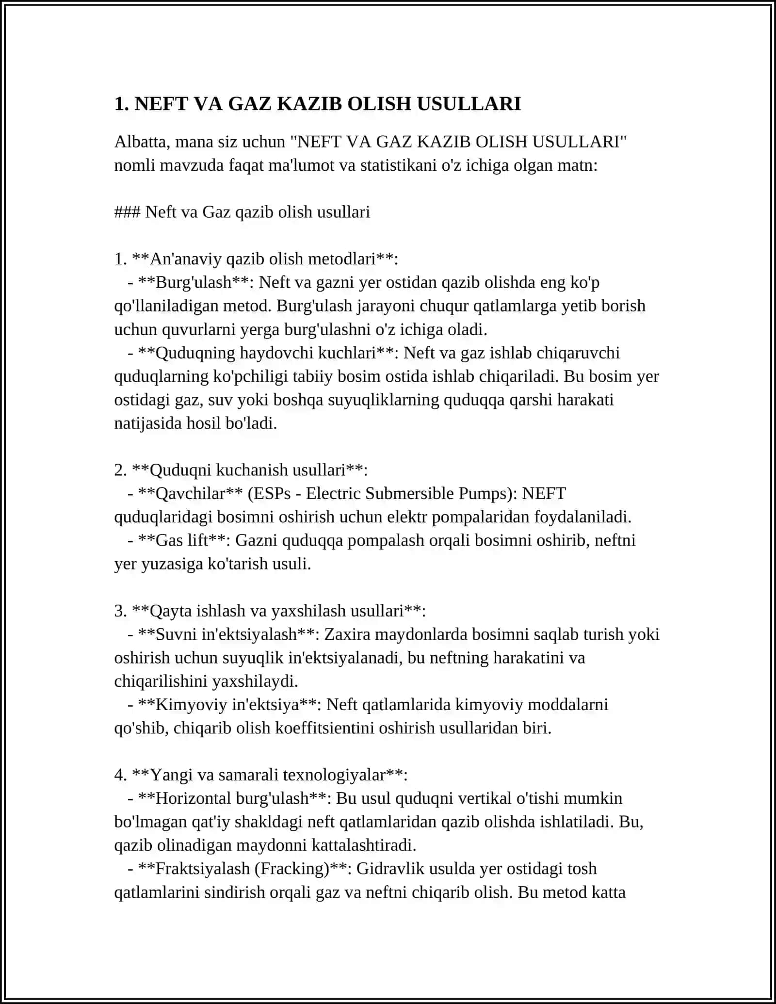 NEFT VA GAZ KAZIB OLISH USULLARI 3