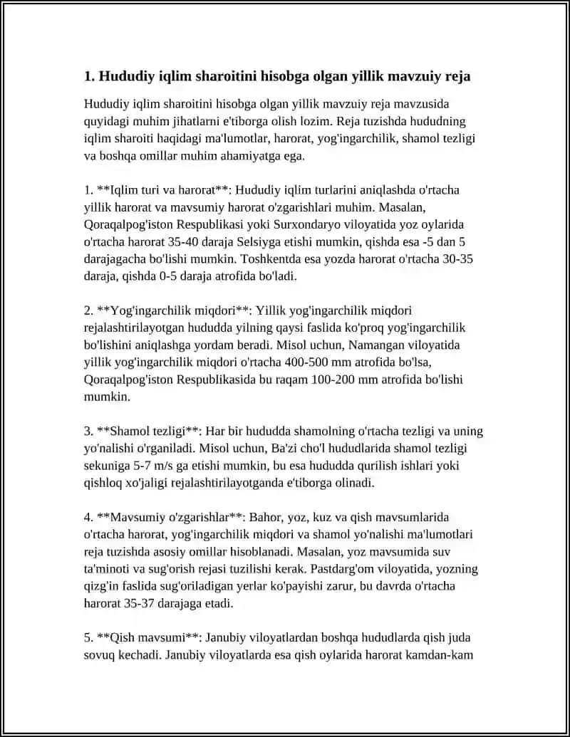 MAKTABGACHA TAʼLIM TASHKILOTI HUDUD YOKI BOSHQA XUSUSIYATLARINI HISOBGA OLGAN HOLDA OʻZINING YILLIK MAVZUVIY RSJASI 3