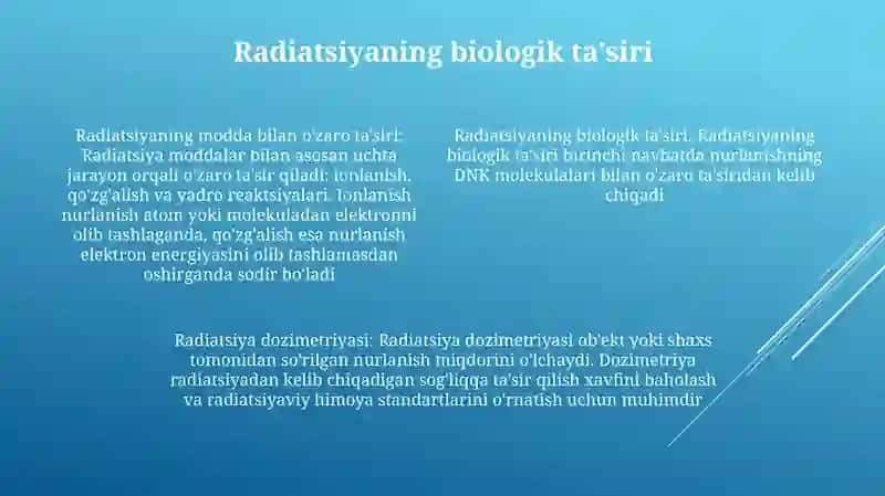 Yutilgan Nurlar Energiyasini Dozimetrik Baholash 3