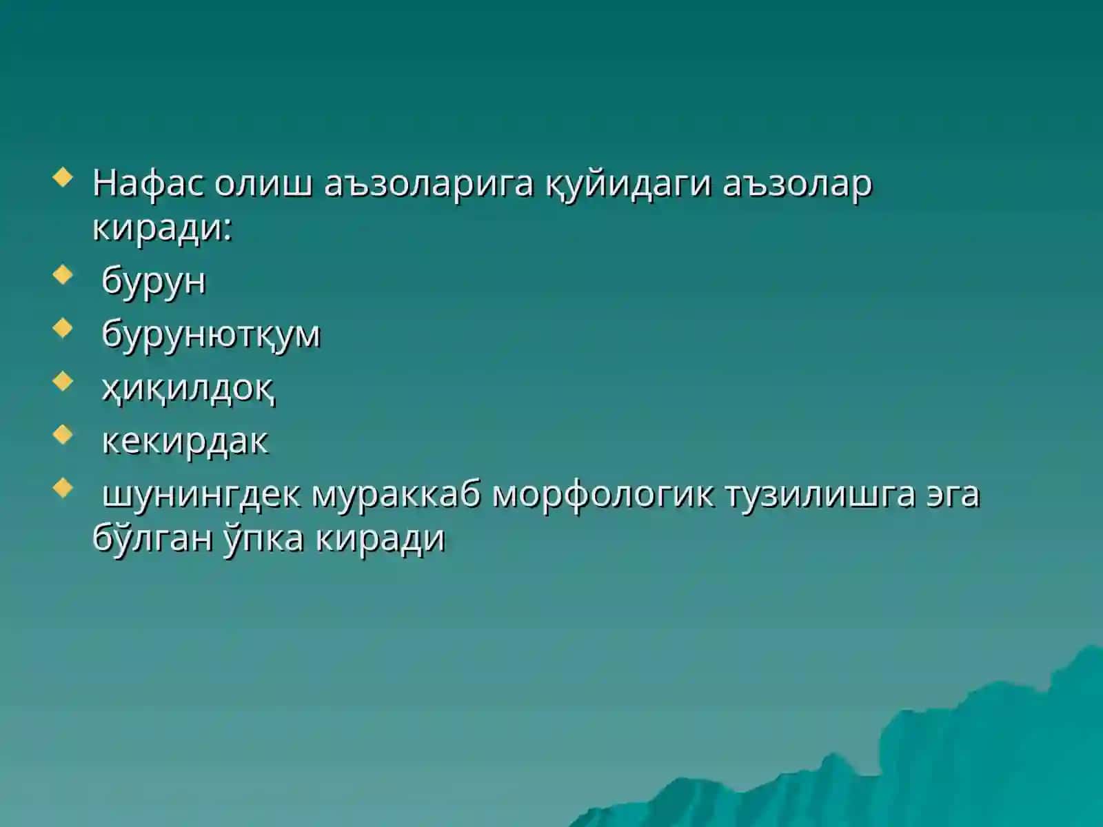 Болаларда нафас олиш системасининг анотомо физиологик хусусиятлари 3