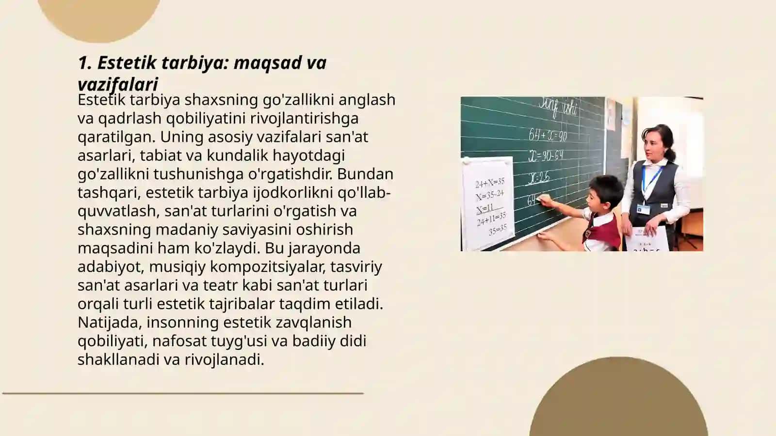 Estetik tarbiya va uni tashkil etish yo'llari 3