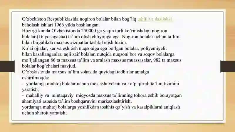 O’zbekistonda inklyuziv taʼlimning me’moriy huquqiy bazasini tahlil qilish 3
