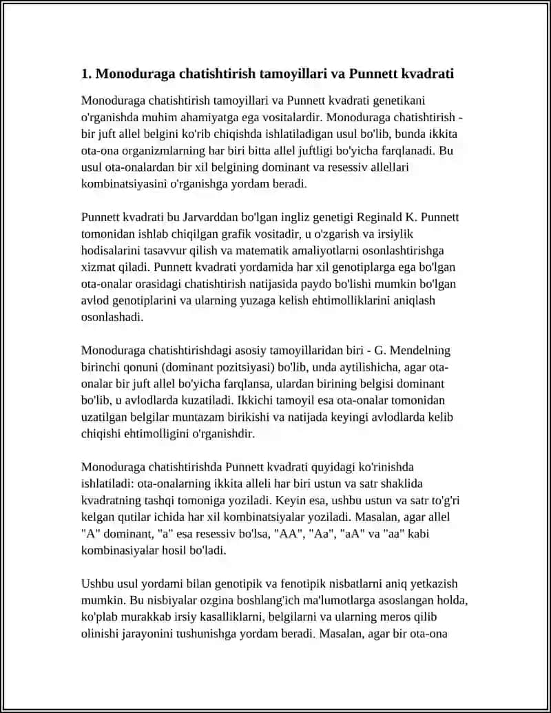 MONODURAGA CHATISHTIRSH.ALLEL BULGAN GENLARNING O'ZORO TA'SIRI,KO'PALLELLIK 3