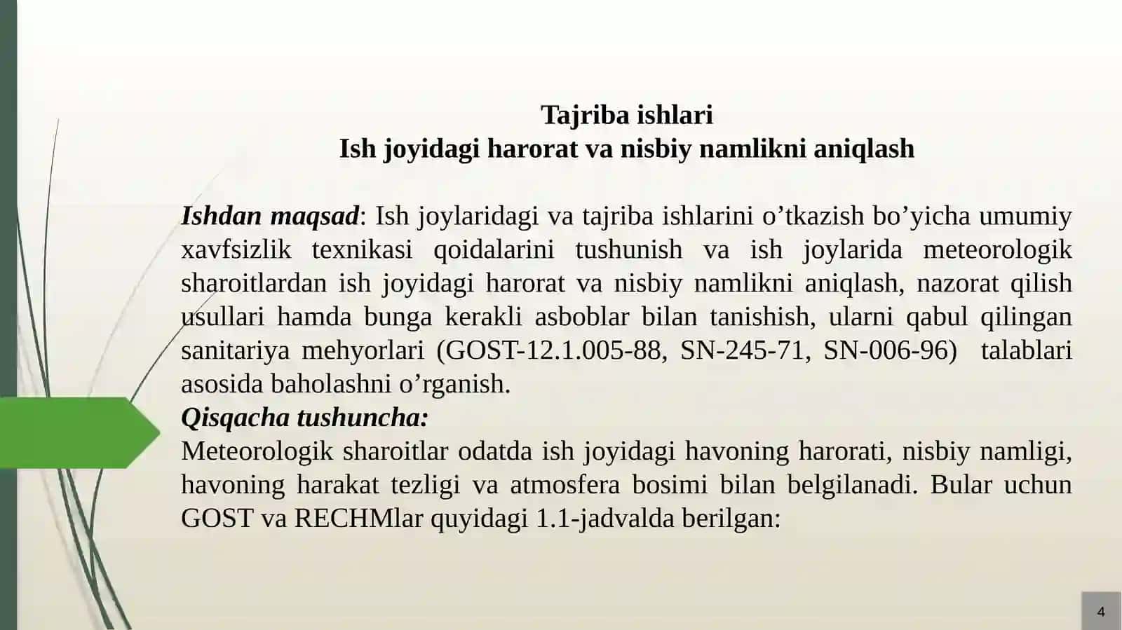 Hayotfaoliyati xavfsizligi fani 3