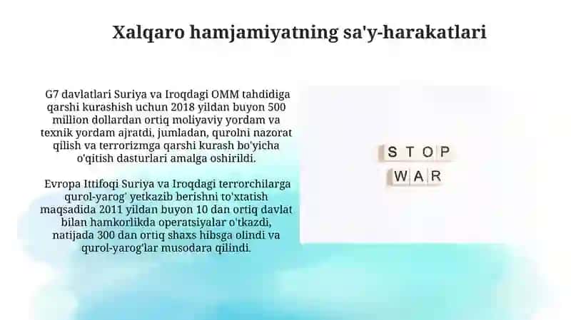 Xalqaro Terrorizm va Ommalashgan Qurollanish: Tarixiy Kuzatishlar 3