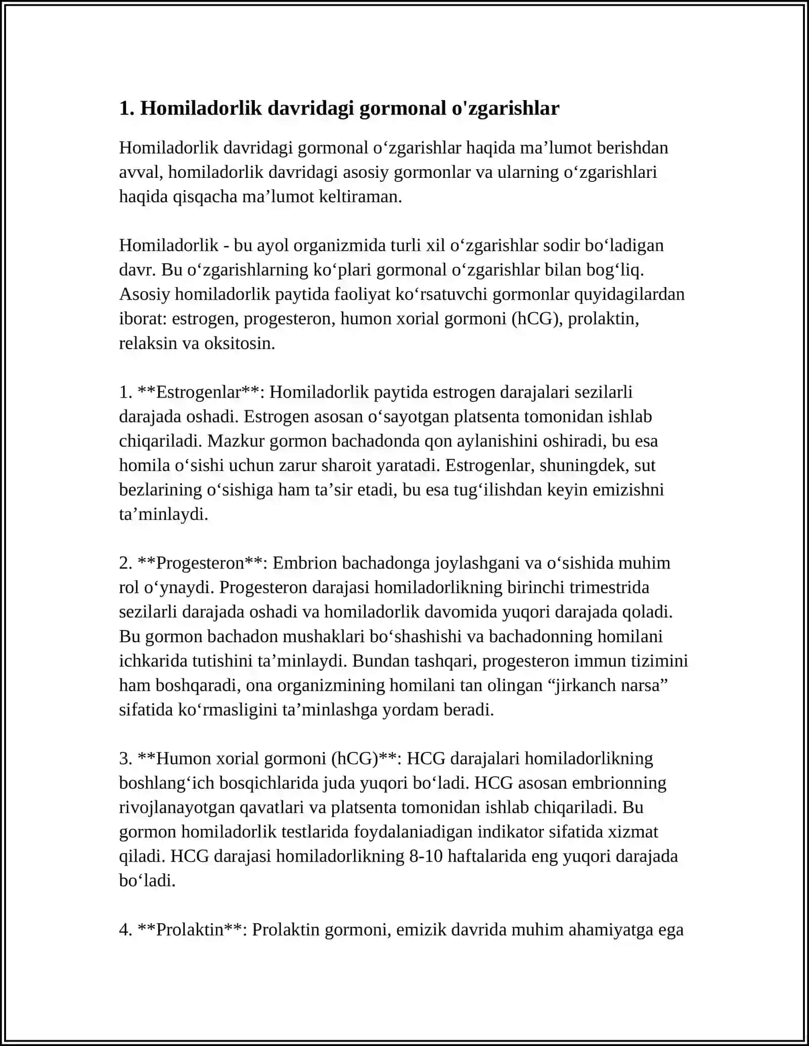 HOMILADORLIN PATOLOGIK KECHSHN O'RGANISH 3