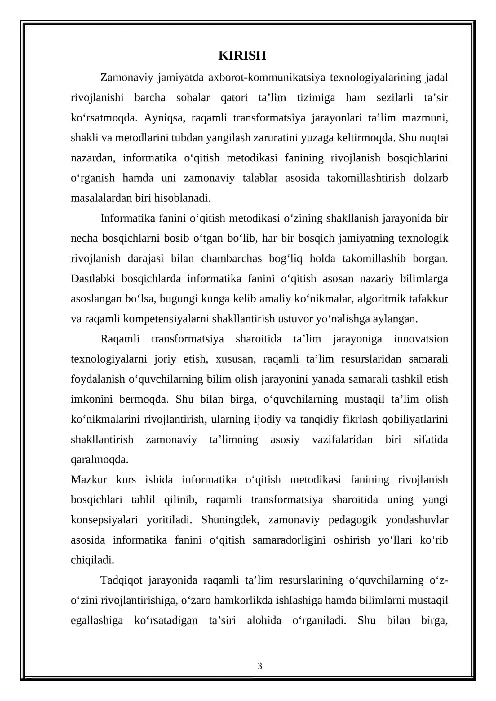 BOB. INFORMATIKA O'QITISH METODIKASINING RIVOJLANISH BOSQICHLARI 3