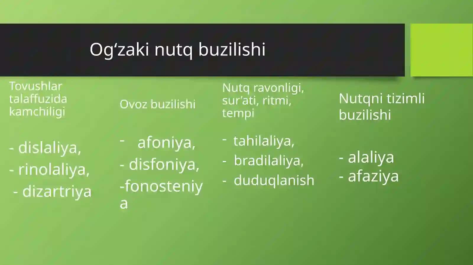 NUTQIDA NUQSONI BO’LGAN BOLALAR 3