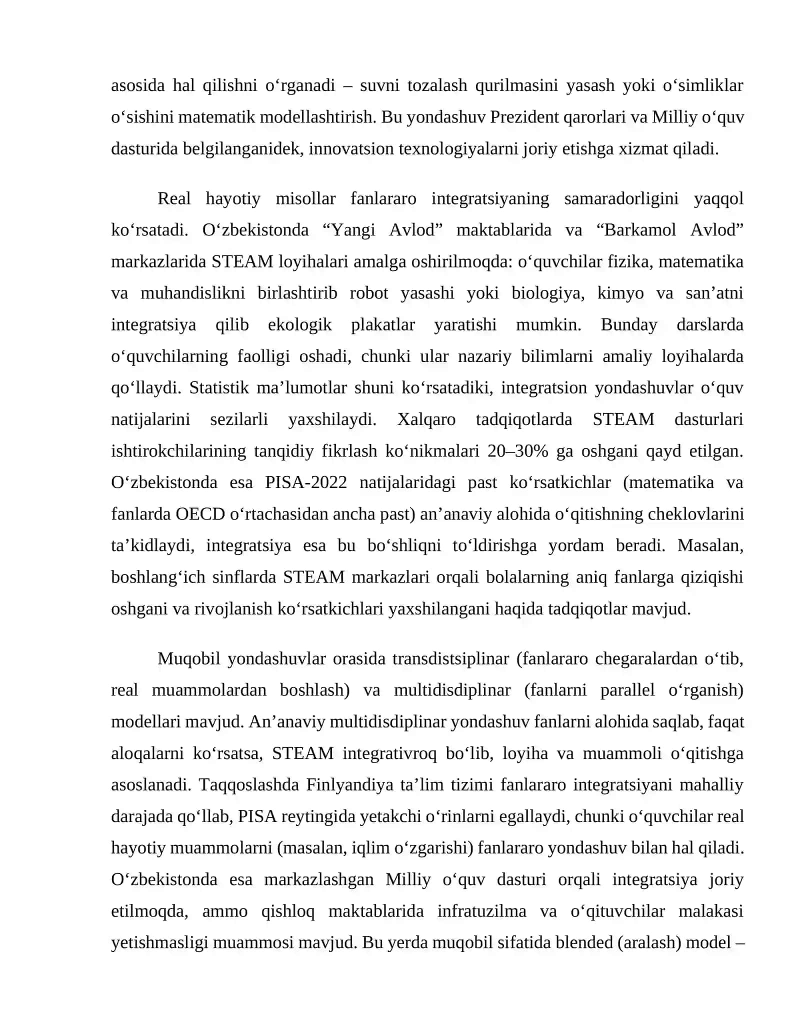 O‘quv jarayonida fanlararo integratsiya imkoniyatlari 3
