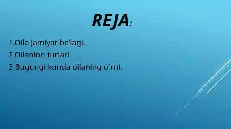 ZAMONAVIY OILA VA UNING TURLARI 3