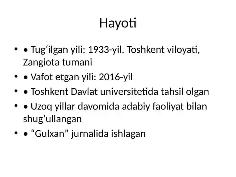 Xudoyberdi To‘xtaboyev: Hayoti va Ijodi 3
