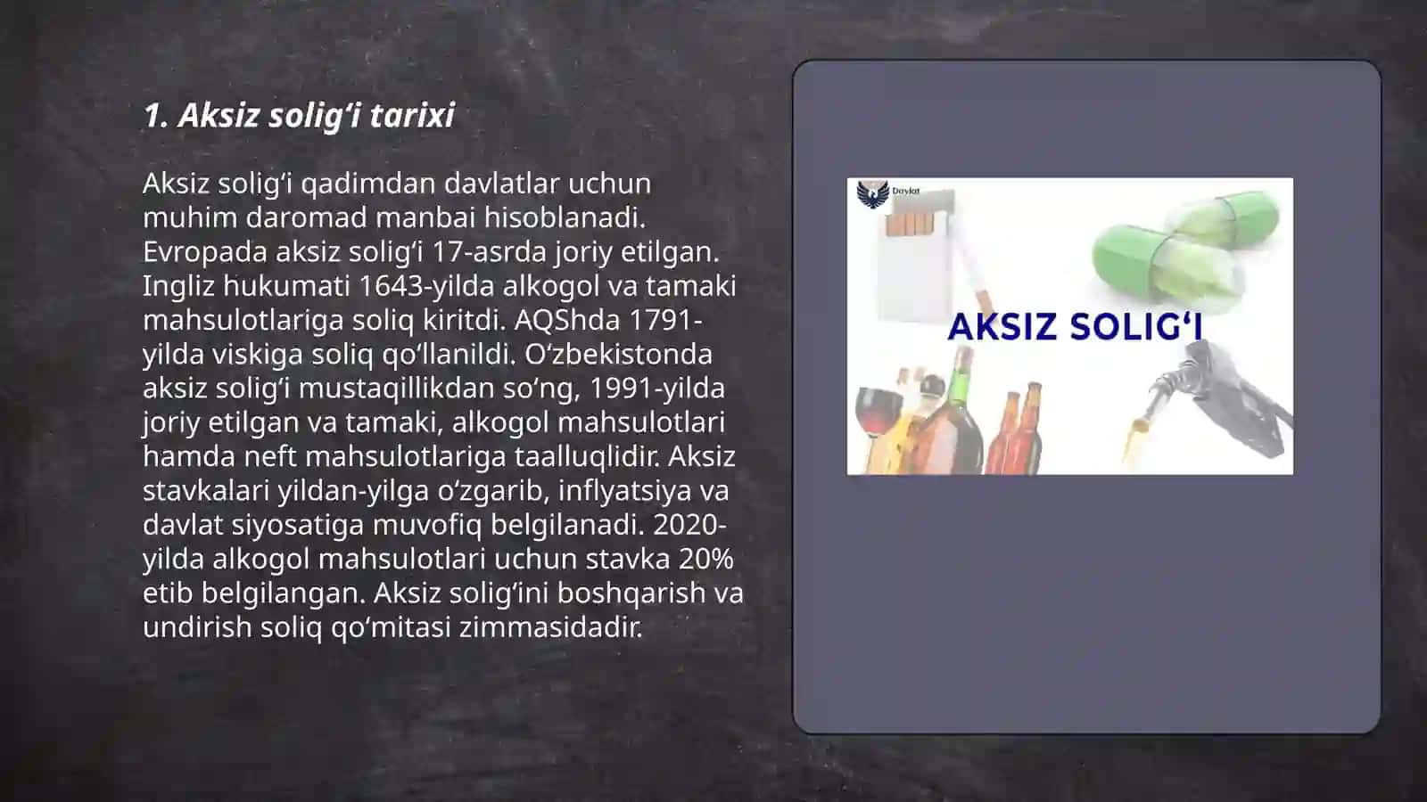 Aksiz soligʻi 3