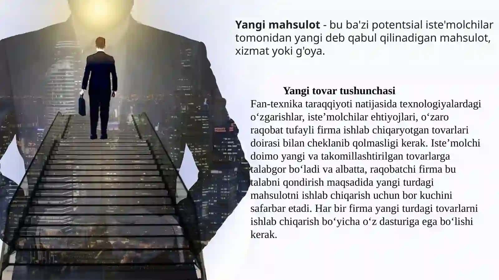 Yangi TOVARLAR ISHLAB CHIQARISH ORQALI RIVOJLANISH 3