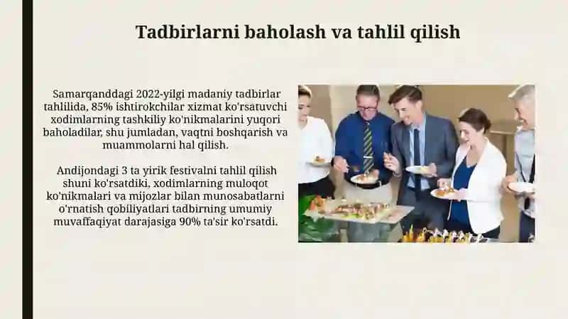 Tadbirlarni baholash va tahlil qilish 3