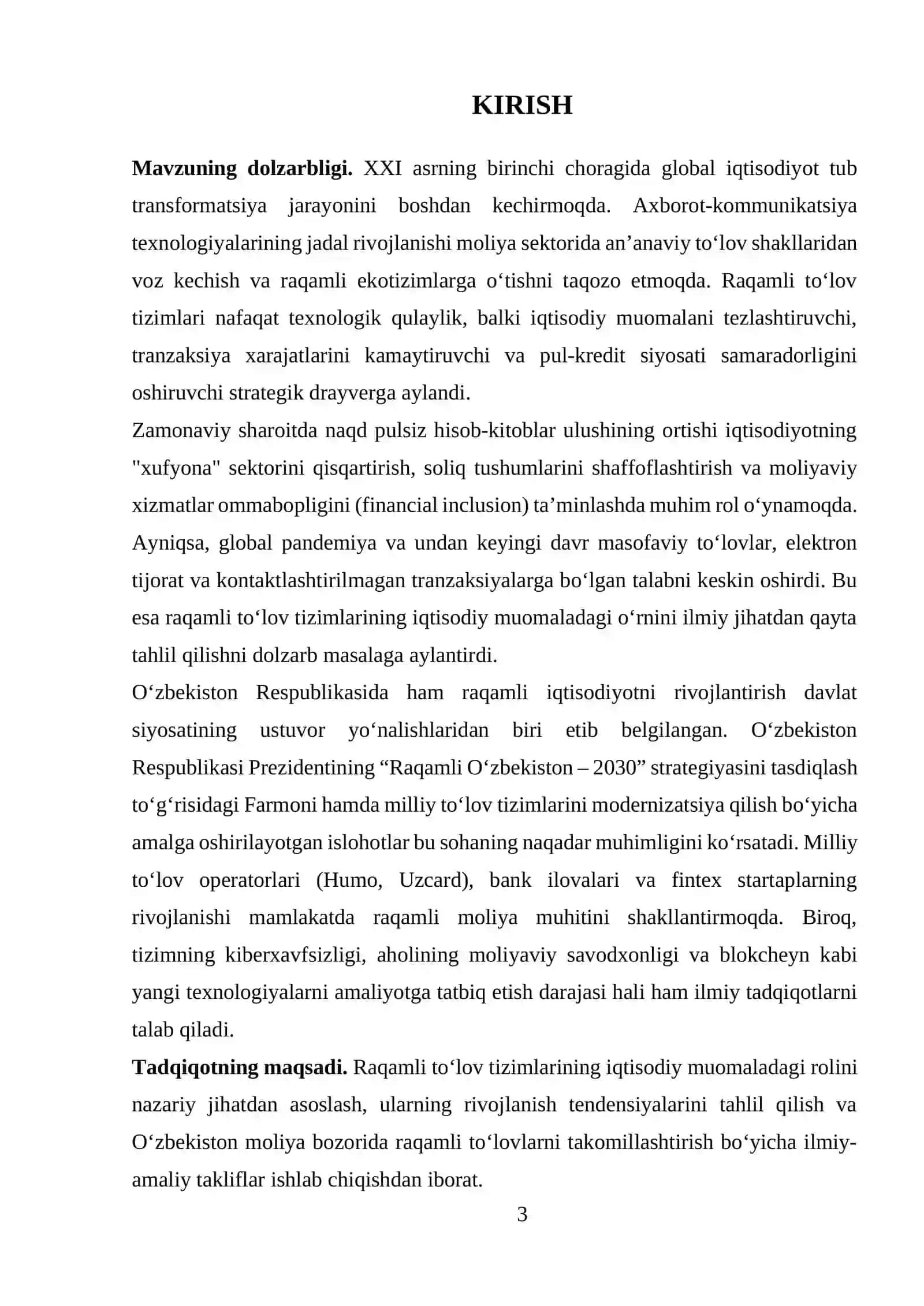 Raqamli to’lov tizimlari va ularning iqtisodiy muomaladagi roli 3