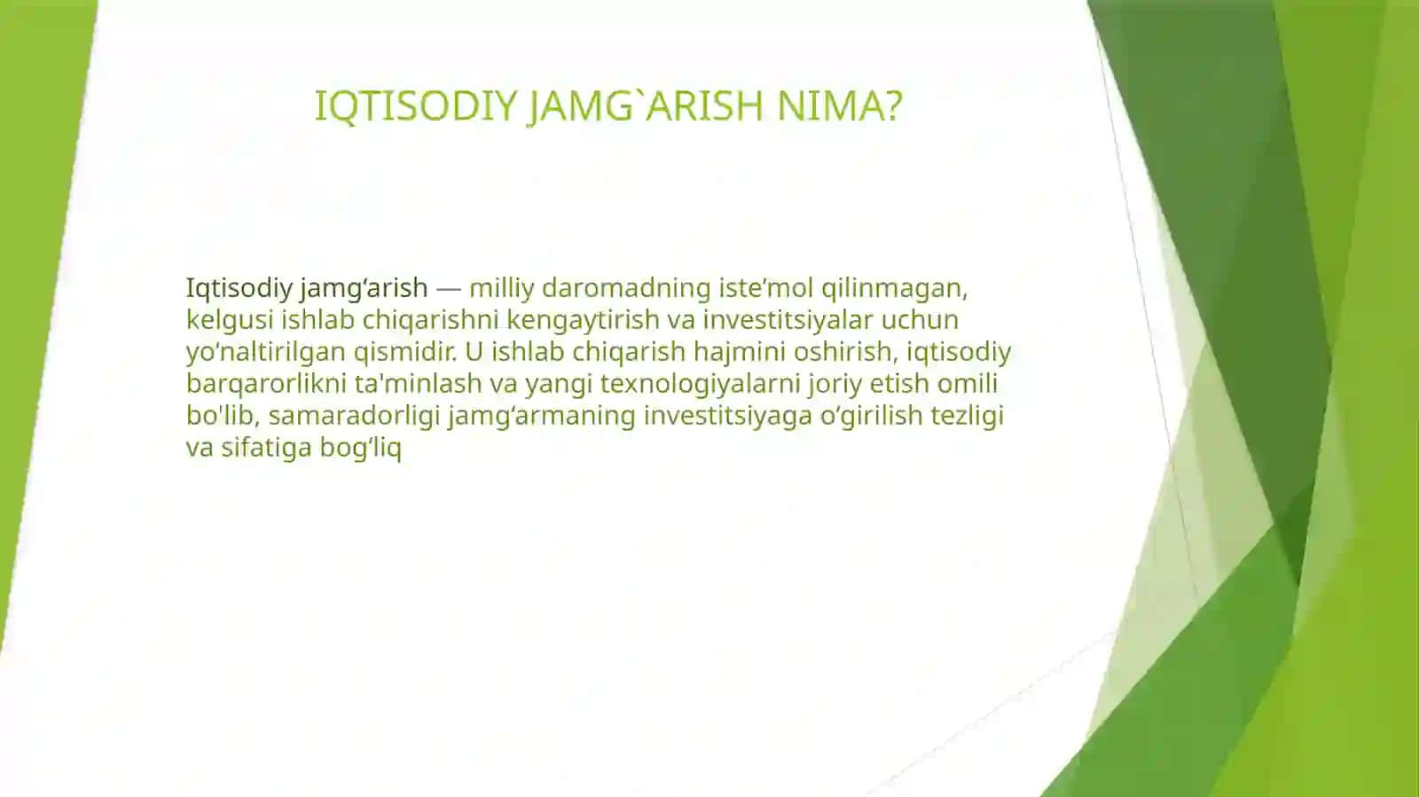 IQTISODIY JAMG`ARISHNING MOHIYATI OMILLARI VA SAMARADORLIGI 3
