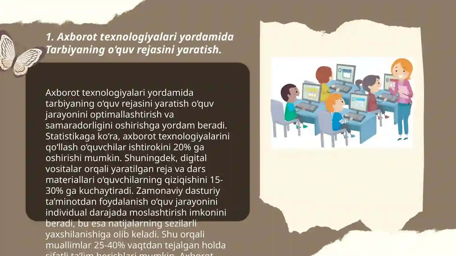 Axborot Texnologiyalari Yordamida Tarbiyaning O'quv Rejasini Yaratish 3
