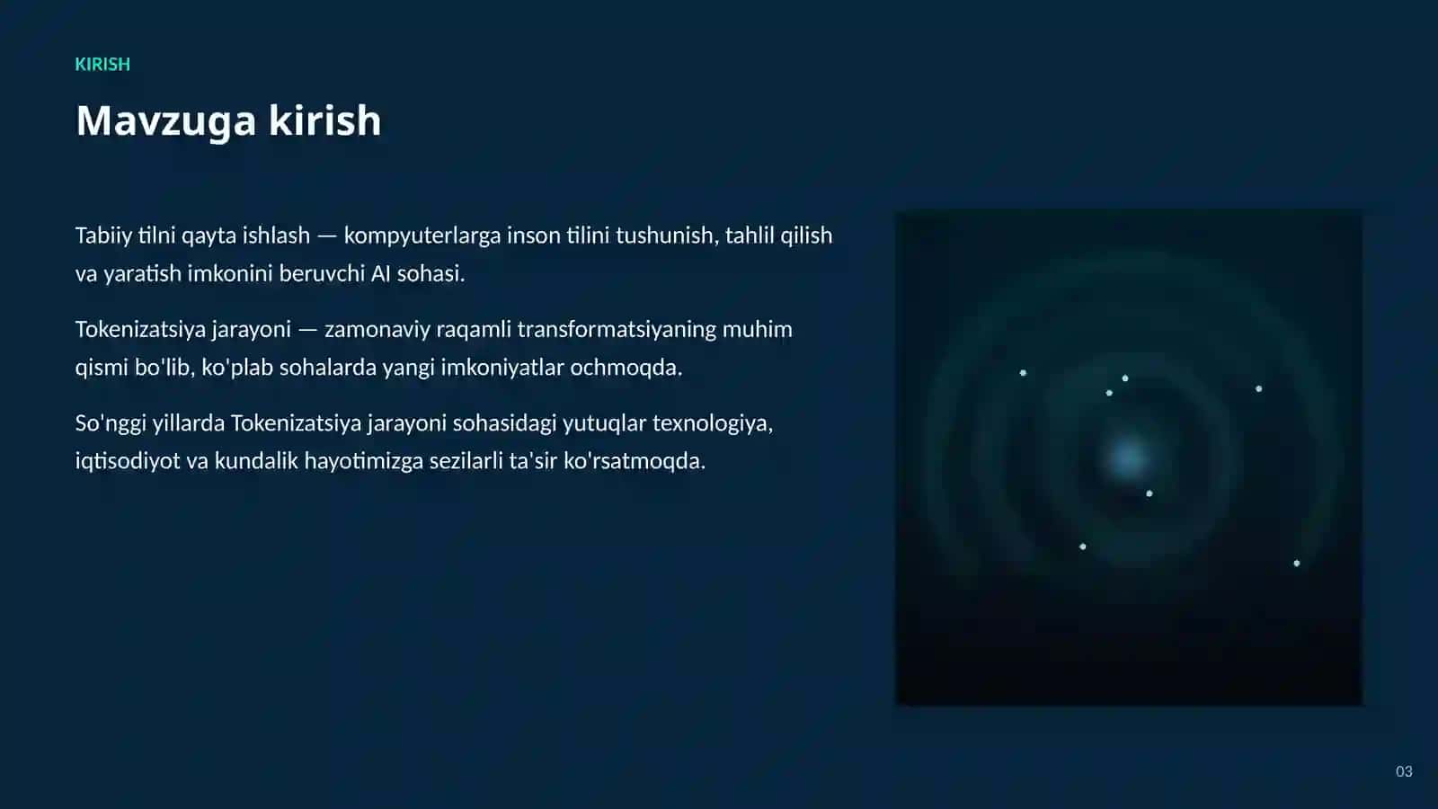 SUN'IY INTELLEKT • TABIIY TILNI QAYTA ISHLASH 3
