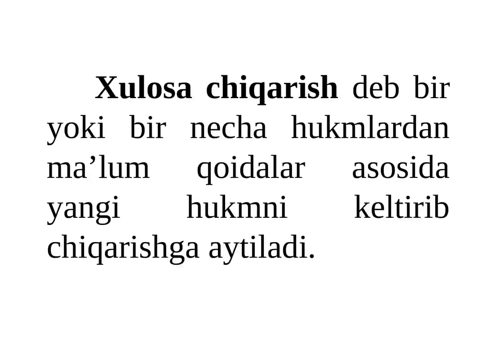 XULOSA CHIQARISH 3