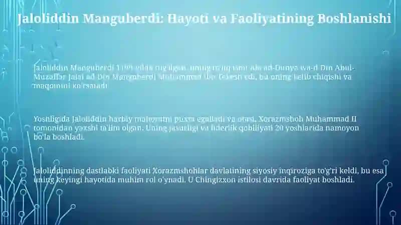 Jaloliddin Manguberdi- Vatan himoyachisi 3