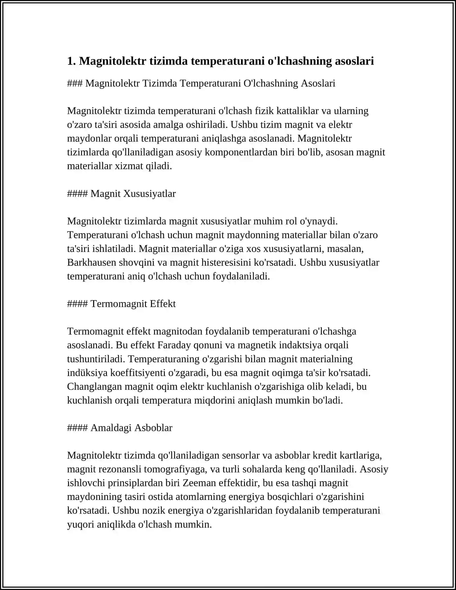 MAGNITOELEKTR TIZIMIDAGI TEMPERATURA VA BOSIMNO ÒLCHASH ASBOBLARNI TUZILISH VA ISHLASHI 3