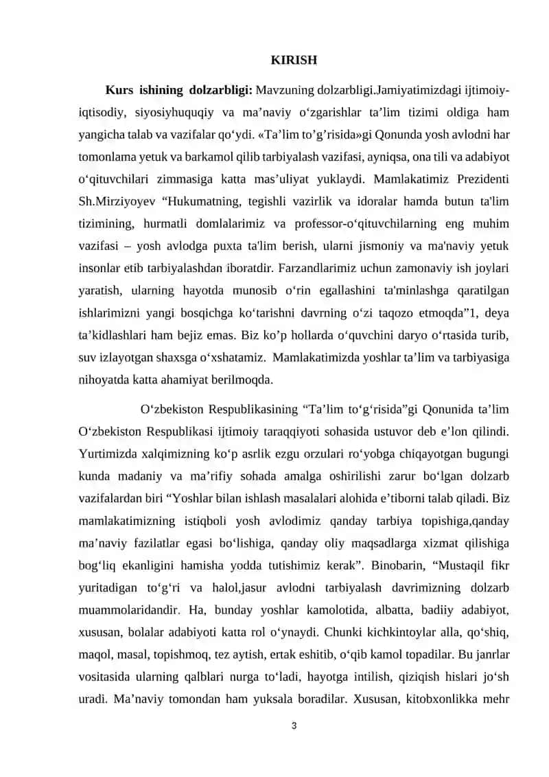 ONA TILI VA UNI O‘QITISH METODIKASI 3