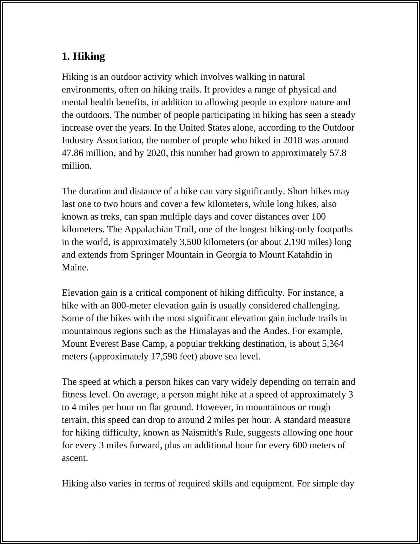 REFERAT - MY FAVOURITE OUTDOOR ACTIVITIES 3