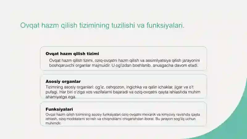 Ovqat hazm qilish tizimi tahlili 3