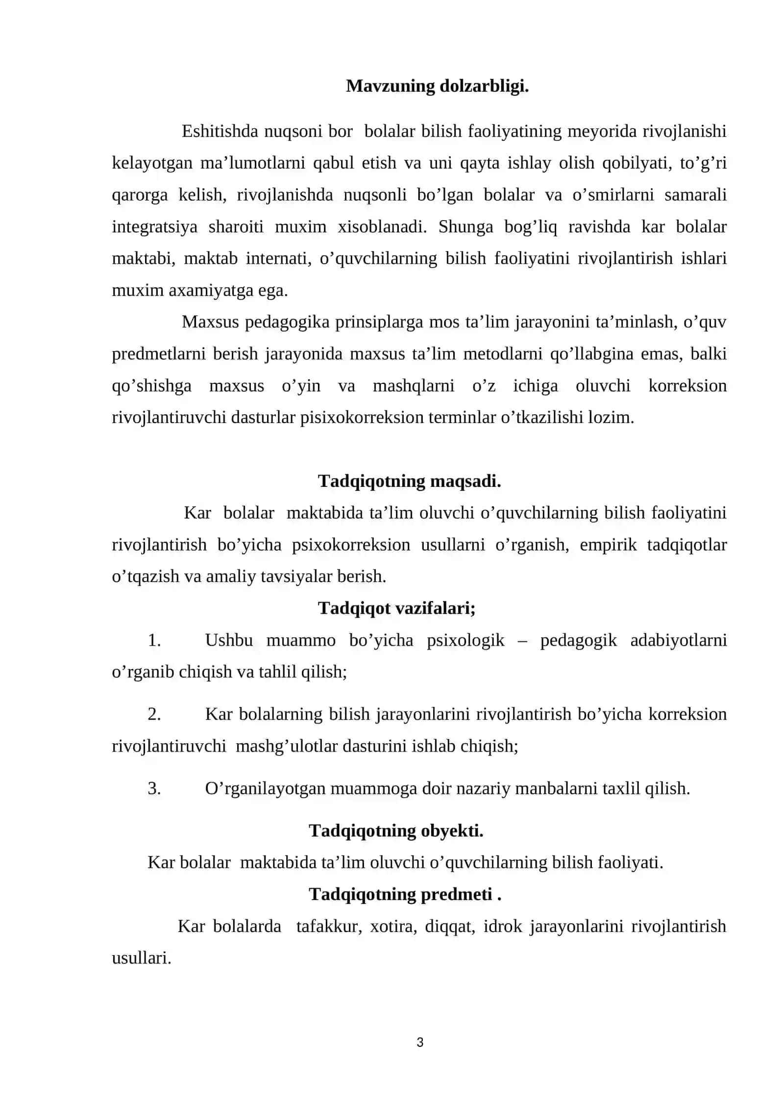 KAR BOLALARNI BILISH JARAYONLARINI O’ZIGA XOSLIGI 3