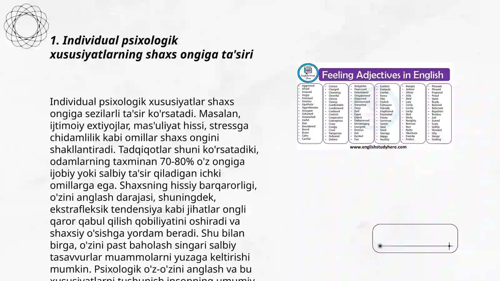 Individual psixologik xususiyatlarning shaxs ongiga ta'siri 3