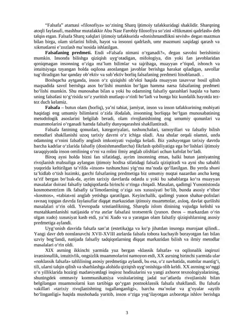 Falsafa va uning jamiyat hayotidagi roli 3