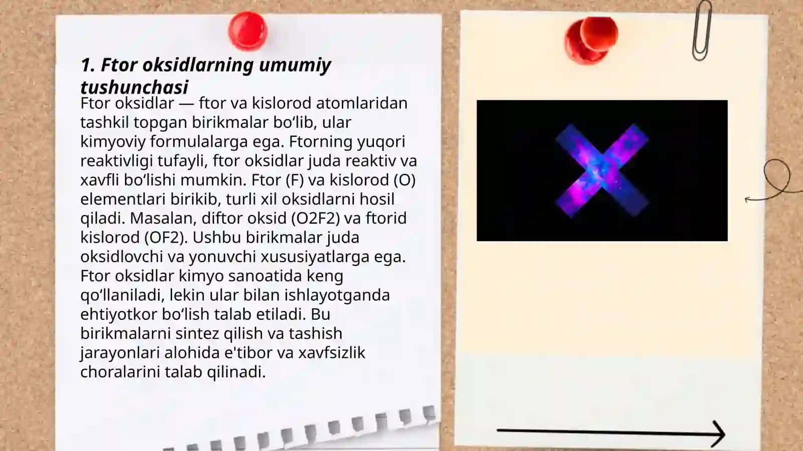 Ftor oksidlari.Ularning olinishi va xosslari 3