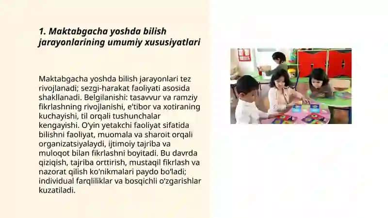 Maktabgacha yoshda bilish jarayonlari taraqqiyoti 3