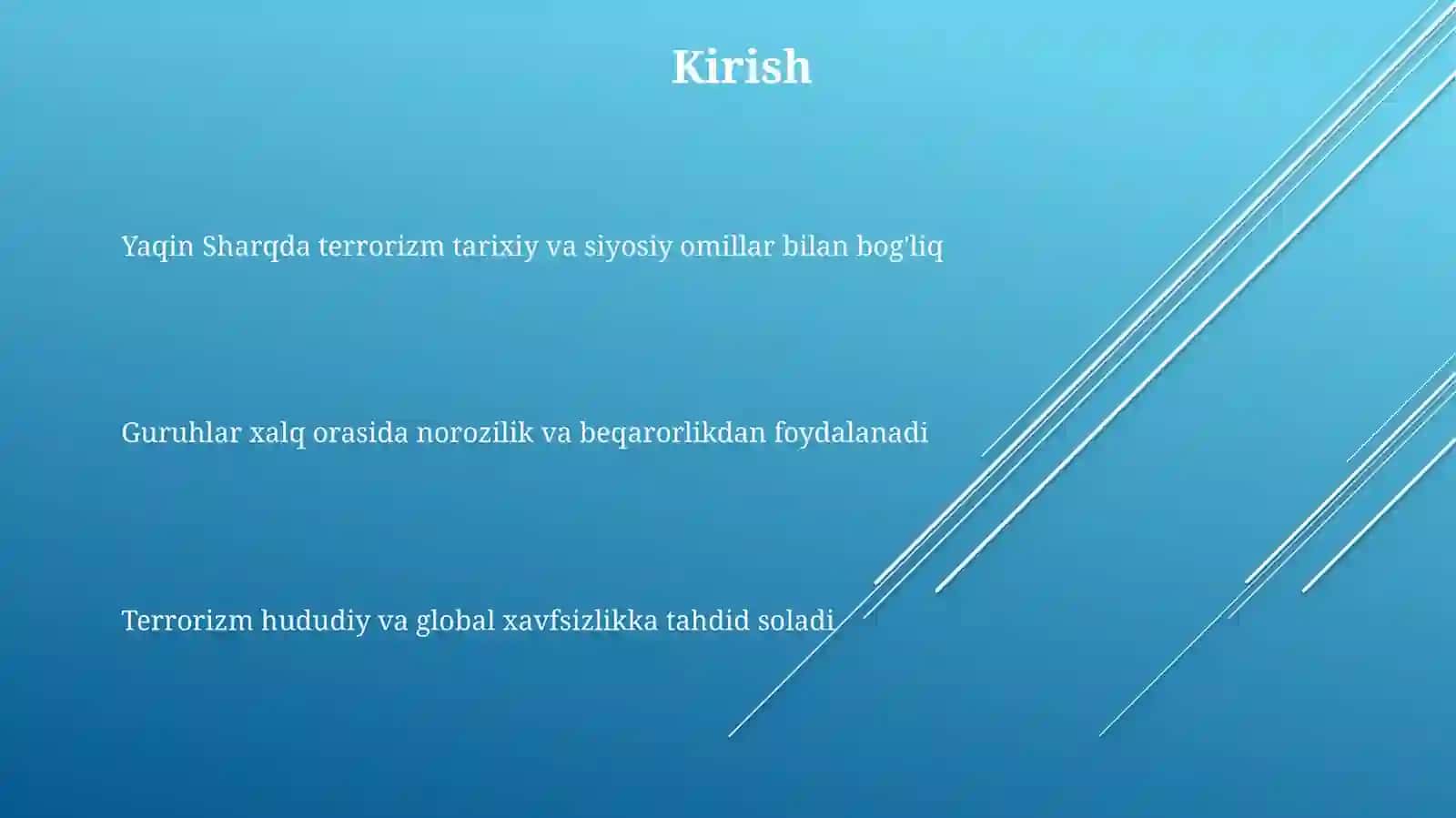TAERRORCHI GURUHLARNING PAYDO BO'LISHI VA KUCHAYISHI 3