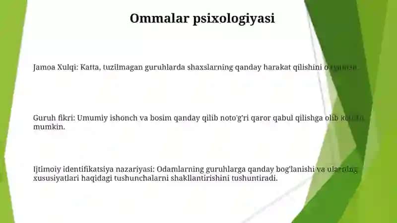 Katta guruhlar va etnik guruhlar psixologiyasi 3