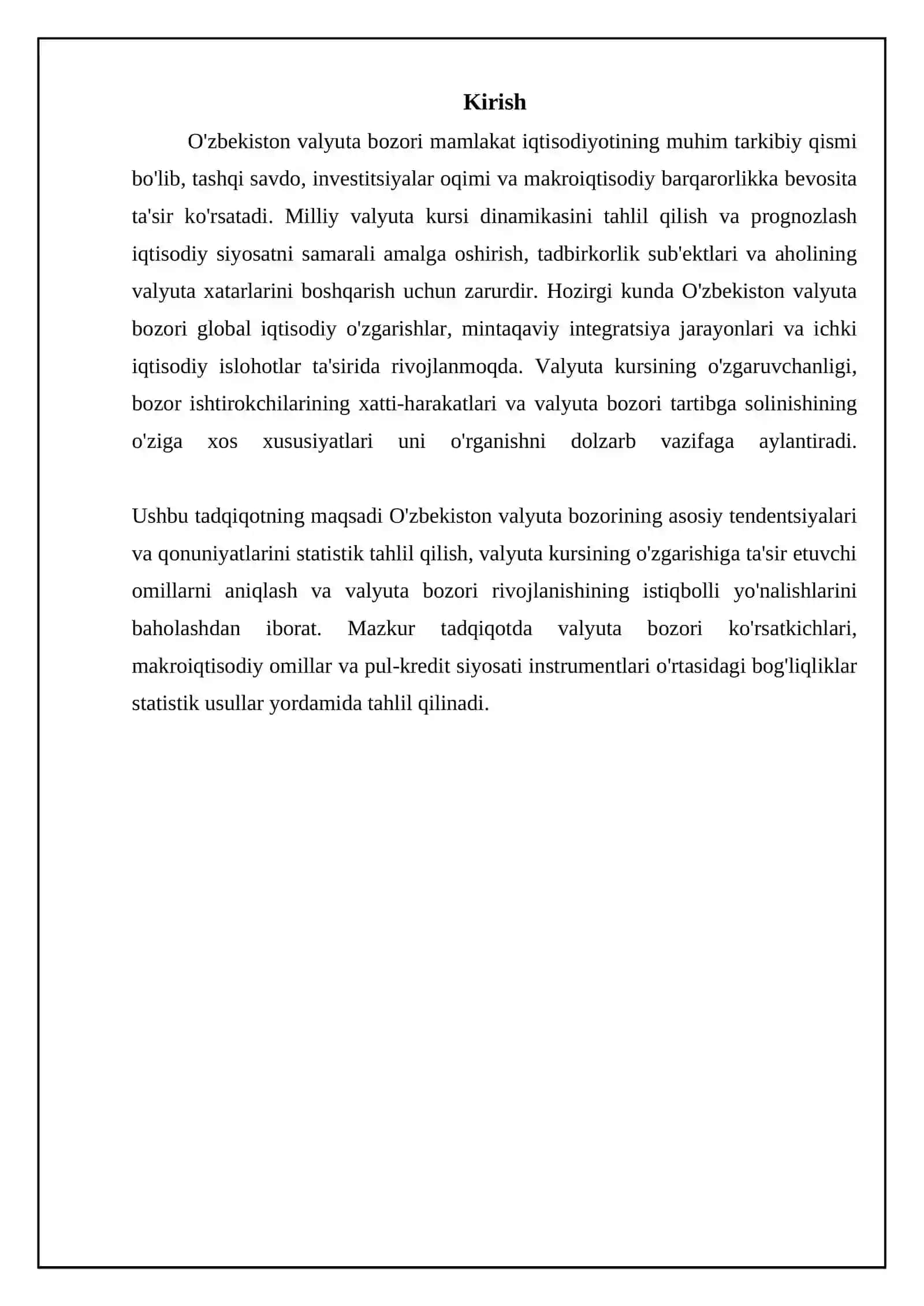 O'zbekiston valyuta bozorining statistik tahlili 3