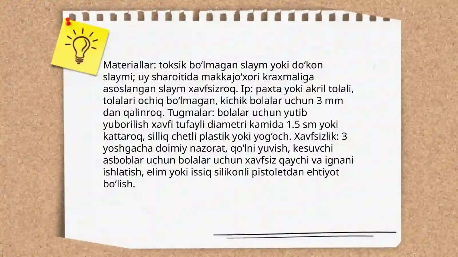Geometrik shakllar, slayim, ip, va tugmadan yasalgan aplekatsiya 3