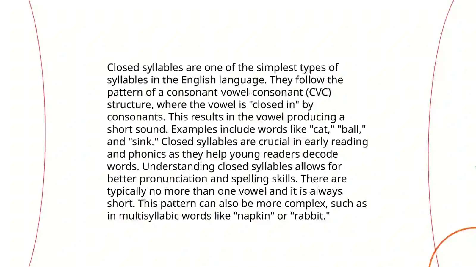 Types of syllable 3