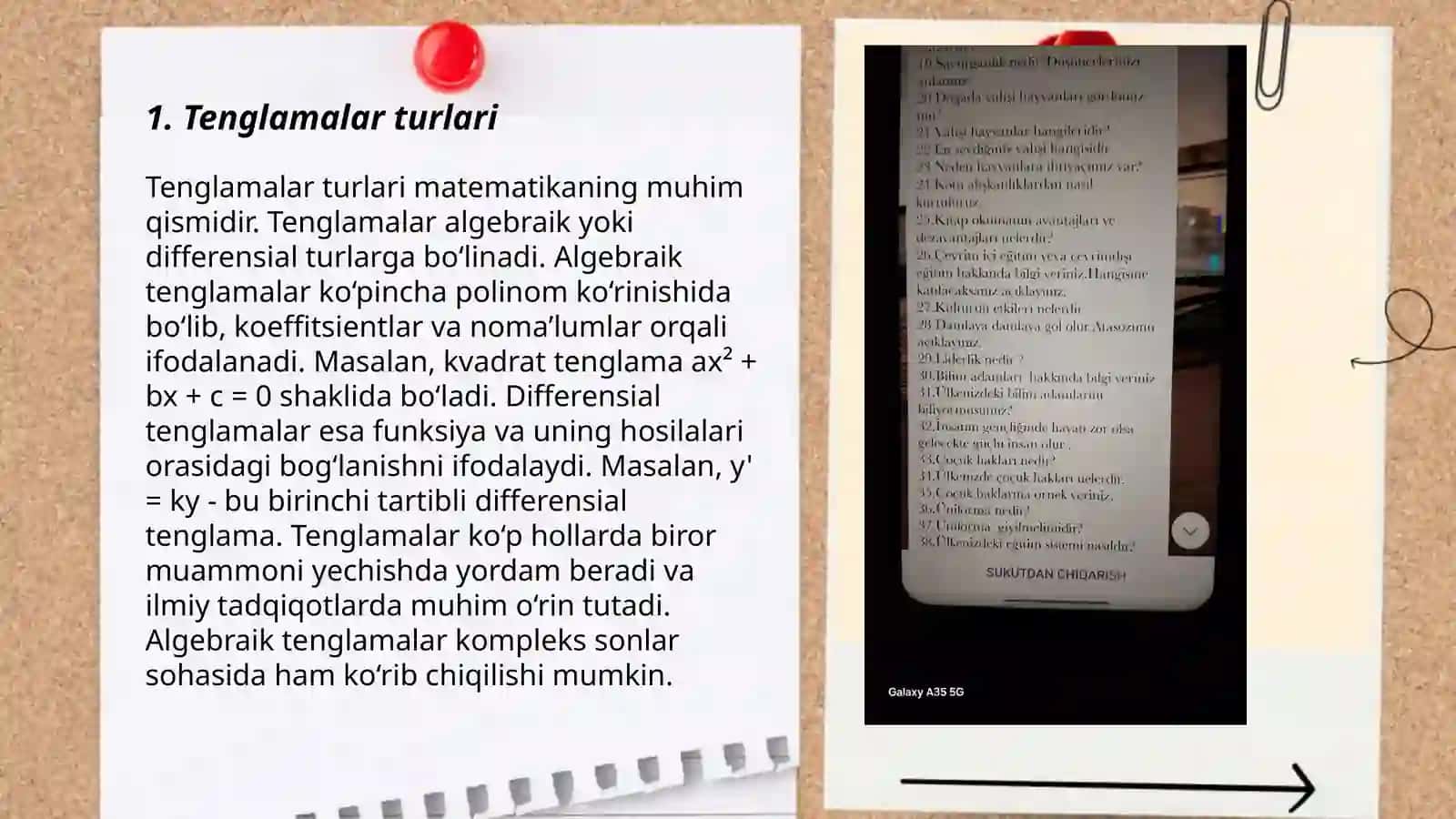 Tenglamalar 3
