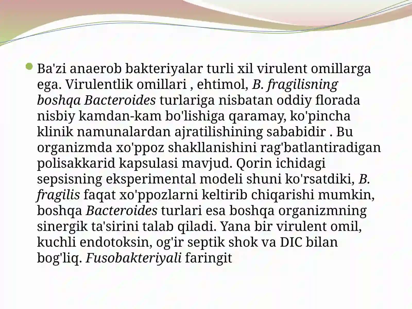 O’tkirana erob xirurgik infeksiyalar 3