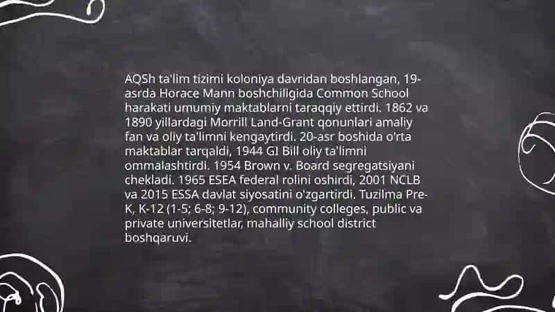 Rivojlangan davlatlar ta'lim tizimi (AQSh, Finlandiya, Janubiy Koreya) misolida o'rganish 3