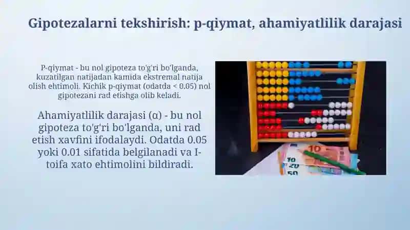 Ekonometrikada ehtimollar nazariyasi va matematik statistikaning asosiy tushunchalari 3