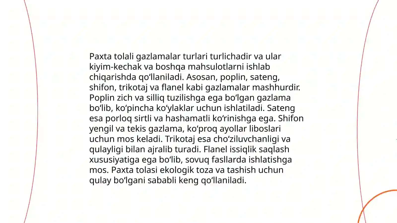 Paxta tolali gazlamalar 3