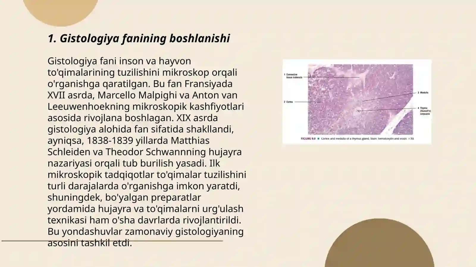 Gistologiya fanining boshlanishi 3