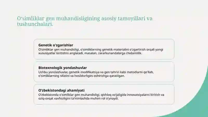 Oʻsimliklar gen muhandisligi 3
