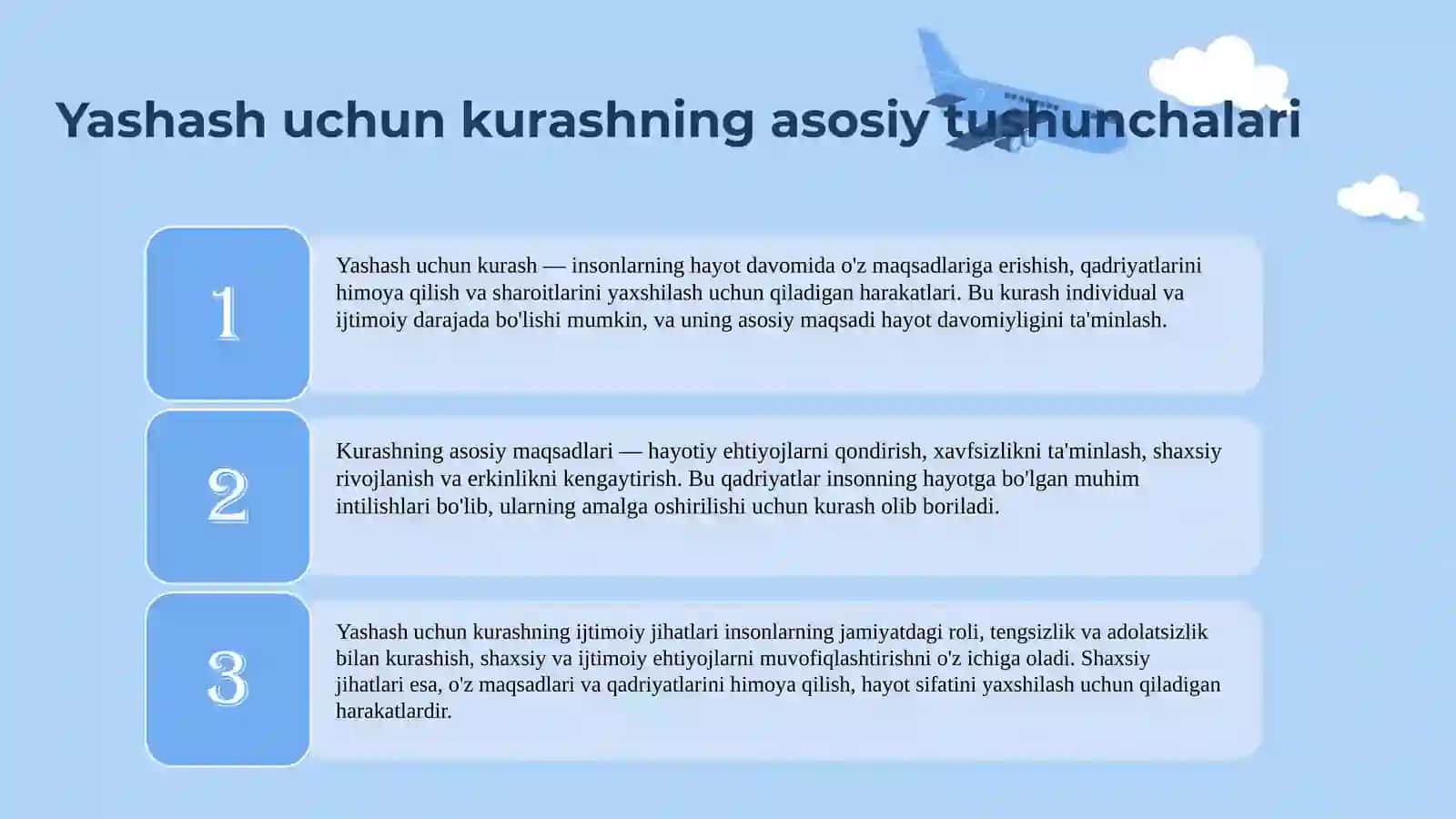 Yashash uchun kurash 3