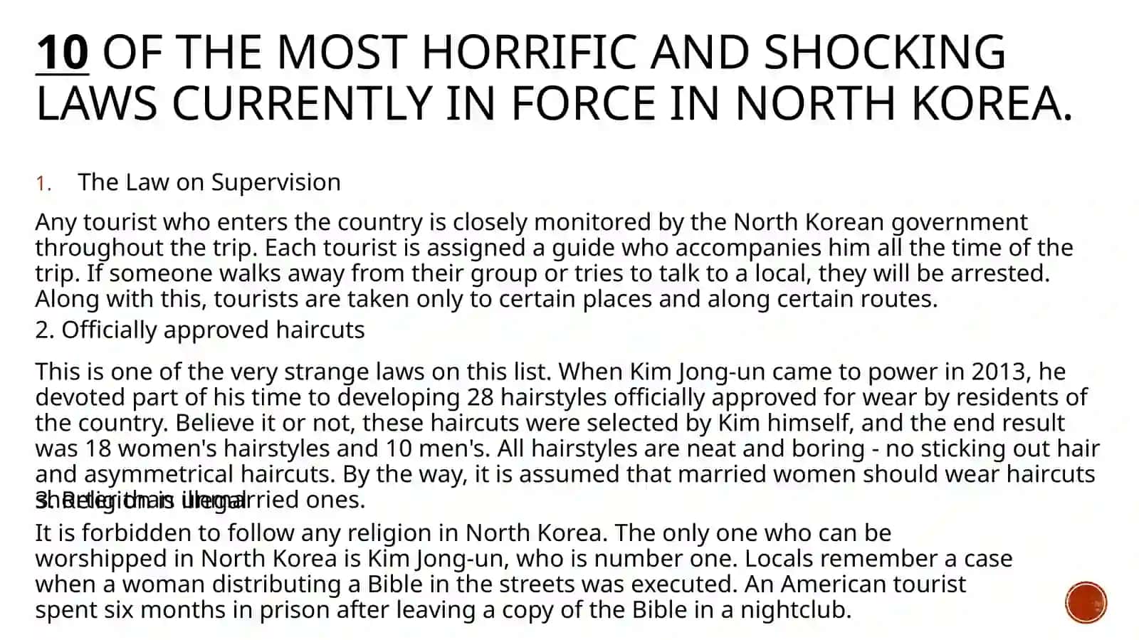 10 of the most horrific and shocking laws currently in force in North Korea 3